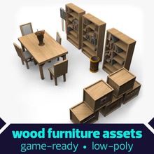 game library elements architecture books chair collection crate desk electronics furnishings furniture kabeltelevizio lower model poly ready scene unity vase wood 3d print model - Mito3D
