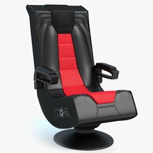 gaming chair abramsdesign arm armchair black drive electronics furnishings furniture future futuristic game model modern playing race red relax seat video 3d print model - Mito3D