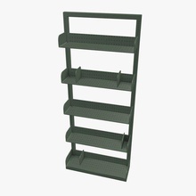 garaje estantes de metal v2 acero los muebles el imprimible lowpoly 3d print model - Mito3D