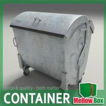 garbage container bin box can dirt dumpster dust mellow trash waste 3d print model - Mito3D
