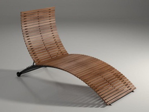 bahçe şezlong iter 3dcorner kemerli koltuk plaj tezgah sandalye chaise çağdaş güverte dış mobilyalar mobilya ev çim lo salonu max model açık sakin ol V-ray'in ahşap 3d print model - Mito3D