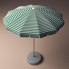 garden umbrella beach canvas furnishings furniture outdoor parasol sun sunshade vizionair 3d print model - Mito3D