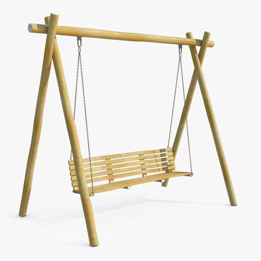 garden wooden swing 3dcorner architecture bench elements exterior furnishings furniture house model outdoor outside pergola porch seat sit veranda wood 3D print model - Mito3D