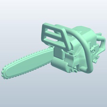 gas 18 motosierra v1 de la herramientas equipo imprimible lowpoly equipos 3d print model - Mito3D