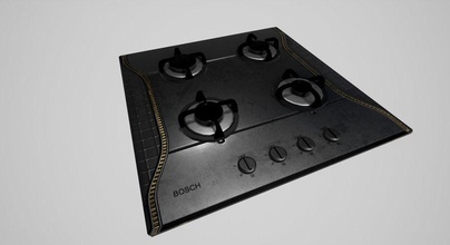 gaz ocağı cihaz brülör meydan okuma toplama pişirilir cooker Ocak mobilya ısıtıcı hob ev iç demir mutfak model musabfatihkaya panel kaplama soba yüzey bölge 3d print model - Mito3D