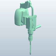 gas taladro de martillo v1 el herramientas equipo imprimible lowpoly equipos 3d print model - Mito3D