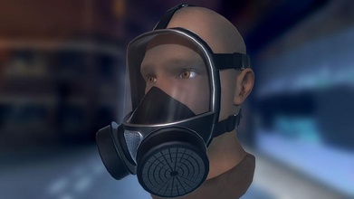 gas-Maske Armee Schönheit Charakter Mode filter gas gasmask Mensch Maske Modell Kernenergie pixinac Gift - Strahlung Atemschutzmaske Wissenschaft giftig sind Krieg 3d print model - Mito3D