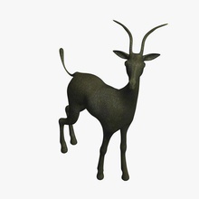 gazelle v04 animaux imprimable lowpoly 3d print model - Mito3D