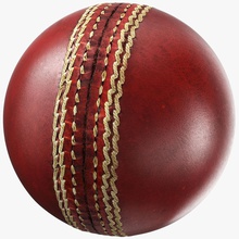 generic cricket ball balls bat cricketball equipment game hobbies leather model outdoor pbr pitch playing ragnarok red round spheres sport stitches studios 3d print model - Mito3D