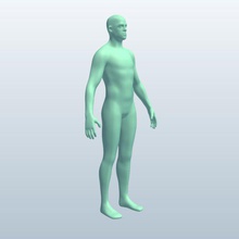 genericmale v2 generic male people printable lowpoly 3d print model - Mito3D