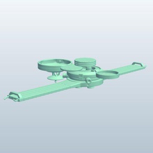 genesis v2 die Sonde äußeren Raum Raumschiff bedruckbar ist lowpoly Weltraum-Raumschiff 3d print model - Mito3D