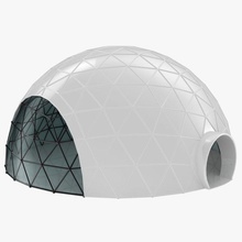 geodesic dome 3dror 3ds 8frequency architecture cover default engineer fbx glass max model nurbs obj realistic scanline solidworks structure vray 3d print model - Mito3D