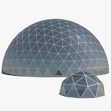 geodesic domes 3d picasso architecture arenas city cover dome engineer frequency futur glass hemisphere landscape max model modern quality skycsraper structure urban 3d print model - Mito3D