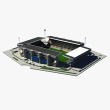 geoffroy-guichard stadium 2016 architecture arenas creative environments equipment euro field football france game geoffroy guichard lower model pitch poly ready sight soccer sport stade stand structure turf 3d print model - Mito3D
