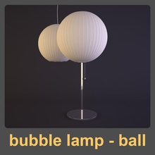 george nelson bubble lamp - ball Bälle Blasen design Einrichtung Möbel Lampe Licht Leuchte Modell rerec777 die Untertasse 3d print model - Mito3D