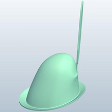 v1 Alman alpine hat Alp şapka giyim yazdırılabilir lowpoly 3d print model - Mito3D