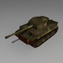 deutschen ww ii tiger-Panzer 2 david turner Deutsch Militär tank tiger Fahrzeug Krieg Welt 3d print model - Mito3D