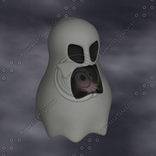 ghost carattere le creature male ghoul di halloween orrore monster rda ryndel spaventoso spirito 3d print model - Mito3D