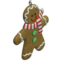gingerbread cookie maschio v2 pan di zenzero cibo stampabile lowpoly 3d print model - Mito3D