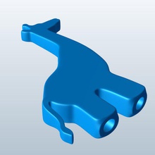 giraffe profile holes legs chopsticks v1 chopstick holder novelties printable lowpoly 3d print model - Mito3D