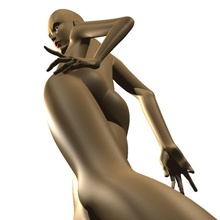 garota mistura o blender corpo personagem feminino feral3d humanos senhora modelo nude poseable equipamento sexy a mulher 3d print model - Mito3D