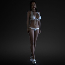Mädchen 6 manipuliert Anatomie schön bikini Körper boob bustier Charakter dragman Erotik Gesicht weiblich fitness Kopf Mensch lady Modell nackt Menschen realistisch sind rig sexy Frau 3d print model - Mito3D