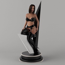 kız siyah eski Afrodit mimarlık sanat karakter dans dragman elemanları famale kadın heykelcik insan Bayan mermer michelangelo model çıplak gerçekçi tarama heykel seksi Venüs 3d print model - Mito3D