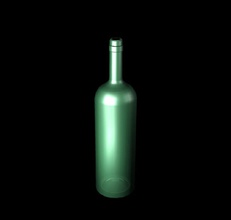 glass bottle 3d alcohol beverage brittle decanter dining drinking food game glassware green kitchen liquid lower m3lch model poly spirit tableware water wine 3d print model - Mito3D