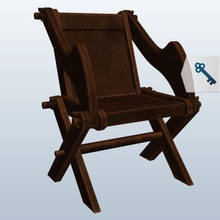 glastonbury chair v3 furniture printable lowpoly 3d print model - Mito3D
