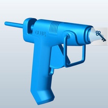 pistolet à colle v1 de la arme feu outils l'équipement imprimable lowpoly les 3d print model - Mito3D