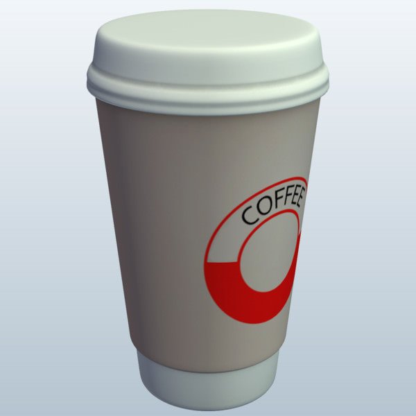 allez tasse de café couvercle v1 le togo la coupe les conteneurs aller imprimable lowpoly 3D print model - Mito3D