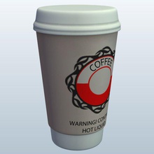 go Kaffeebecher Deckel v2 togo Kaffee cup Container gehen bedruckbar ist lowpoly 3d print model - Mito3D