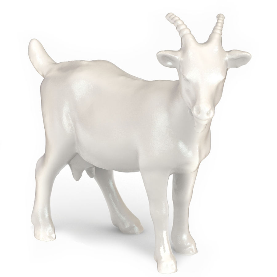 keçi hayvan canavar sığır dekorasyon çiftlik heykelcik giimann sürüsü iç model porselen tarama heykel dana eti yün 3D print model - Mito3D