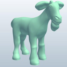 goat v3 animals printable lowpoly 3d print model - Mito3D