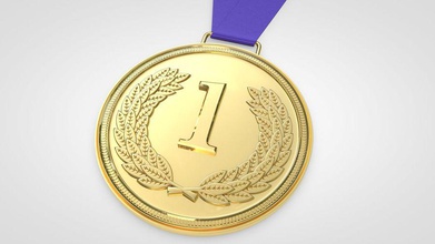 gold medal 4d awards c4d cinema cinema4d competition fabiovalle3d game medallion model olympic ribbon sport 3d print model - Mito3D