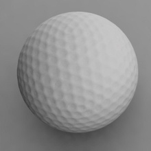 bola de golfe3ds 3ds bolas bescec golfe jogador esferas esporte 3d print model - Mito3D