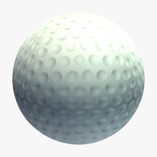 bola de golfe v1 esportes figuras equipamento printable lowpoly do desporto 3d print model - Mito3D
