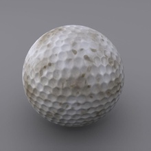 la pelota de golf 3d 3ds alint las bolas detalle suciedad entretenimiento equipo el alta hobbies inferior max modelo nike jugar poli deporte titleist herramienta 3d print model - Mito3D