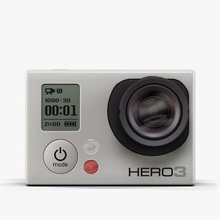 gopro hero3 caméra 3doverstock d'action caméscope de la le numérique l'électronique salut bas modèle poly enregistreur res sport vidéo 3d print model - Mito3D