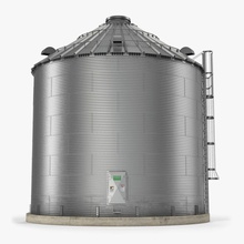 grain bin 3d molier agriculture architecture container corn dryer factory farm industrial industry international metal model plant rural silo steel storage store structure tank tower warehouse 3d print model - Mito3D