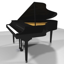 grand piyano c4d model klasik alet anahtar klavye müzik perküsyon phantomliving dik 3d print model - Mito3D