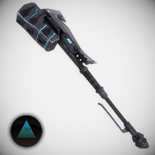 gravity hammer alien blunt brute covenant ecstatic exotic halo melee model weapon 3d print model - Mito3D