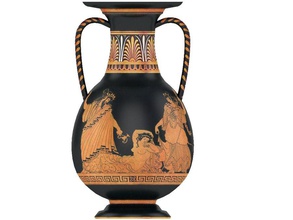 Yunan vazo eski seramik medeniyetler klasik ecati mobilyalar Yunanistan tarih model pelike çanak çömlek Roma 3d print model - Mito3D