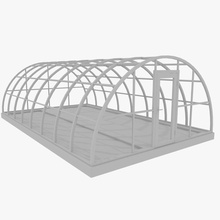 de efecto invernadero uno la arquitectura jardín en el interior del verde casa modelo guardería planthouse olla cobertizo estructura symmetria3d 3d print model - Mito3D