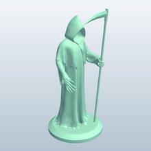 grim reaper v1 mítico criaturas imprimible lowpoly míticas 3d print model - Mito3D