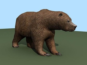 grizzly bear animais urso besta o personagem criaturas farm jogo monstro oso ruli castelo selvagem 3d print model - Mito3D