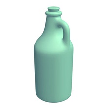 growler jug v2 containers printable lowpoly 3d print model - Mito3D