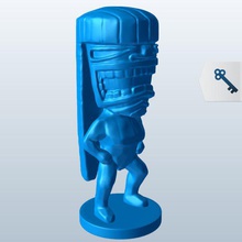 koruyucu tiki v1 heykel guardian heykeller büstleri yazdırılabilir lowpoly heykelleri 3d print model - Mito3D