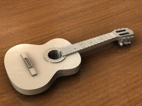 guitar musical instrument 3d print model - Mito3D