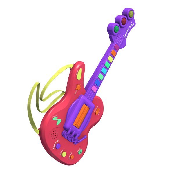 chitarra v1 giocattolo i giocattoli stampabile lowpoly 3D print model - Mito3D